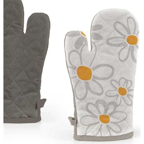 GUANTO DA FORNO IN COTONE 18X32CM DAISY