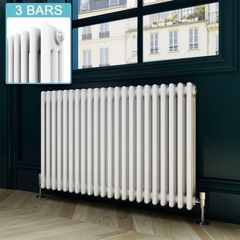 ELEGANT Cast Iron Radiator Horizontal Radiator Traditional Triple Column Radiator Rads 600 x 999 mm (1/5)