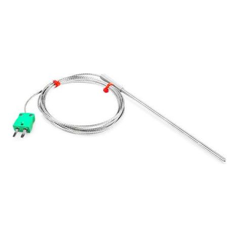 Thermocouple RS PRO type K Ø 4.5mm, L 150mm, +350°C max à Fiche mâle miniature ( Prix pour 1 )