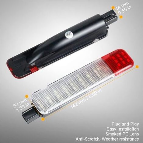 Éclairage de porte intérieur LED pour panneau de porte, éclairage de courtoisie, voyant d'avertissement compatible avec Silverado/Sierra 1500 1999-2006 2001-2006 3500 2500 HD 1999-2006 Yukon 1995-1999