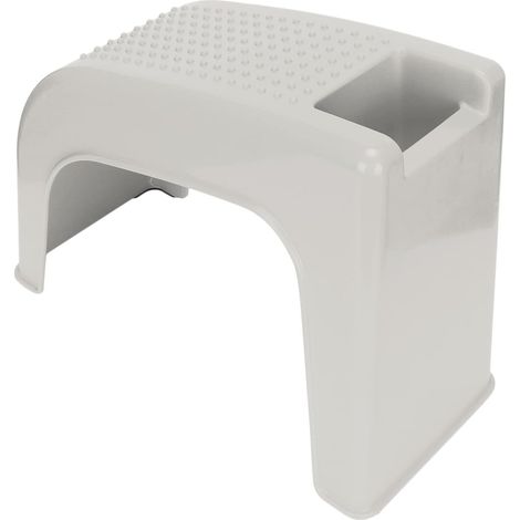 Poggiapiedi per pedicure, poggiapiedi massaggiabile per doccia con vano per il bagno di casa (Beige)