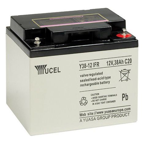 Batterie plomb étanche Y38-12FR Yuasa Yucel 12v 38ah