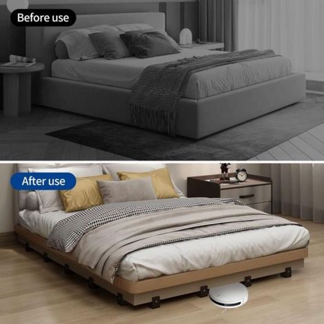 Rehausseur De Meuble - Réglable 50 Mm - Pour Pieds De 0 À 50 Mm - Charge Maximale 2268 Kg - Lot De 4 (1/4)