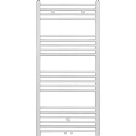 Badheizkörper - Mittelanschluss Weiß - 1200 x 400 (HxB)-458W (1/2)