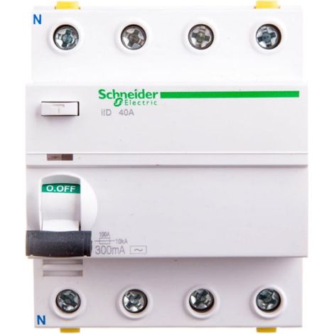 Interruttore differenziale 4P 40A 0,3A tipo AC iID A9Z14440