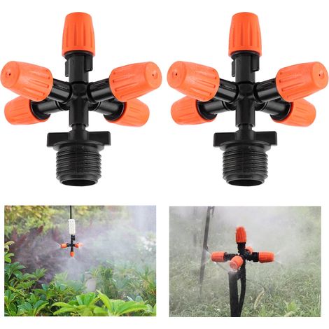 Buse de pulvérisation réglable pour jardin, filetage mâle G1/2, pour micro-irrigation goutte à goutte (1/5)