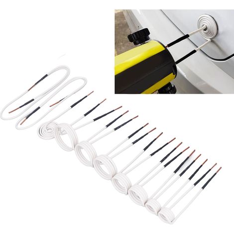 Ensemble de 10 résistances chauffantes électriques à noyau en laiton de 2,5 mm. Ces résistances haute fréquence sont flexibles et durables, idéales pour le desserrage de boulons et d'écrous rouillés. (1/5)