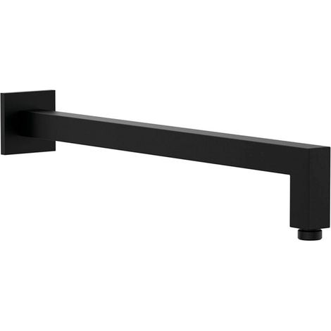 LLAVISAN L110001 Brazo Ducha cuadrado pared 37 cm latón Negro Mate - ref: L110001 (1/2)