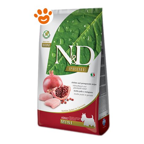 Farmina Dog N&ampD Prime Adult Mini Grain Free Pollo e Melograno  - Farmina Dog N&ampD Prime Adult Mini Grain Free Pollo e Melograno - Sacco Da 2,5 Kg