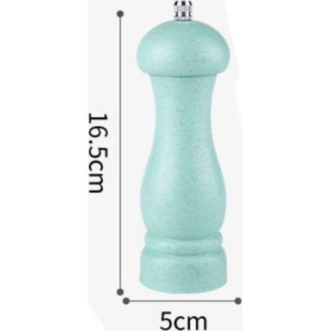 Lot de 2 moulins à poivre et sel manuels, réglage de mouture, mécanisme céramique, rechargeable, vert et rose (1/4)