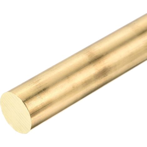 Brass Bar 19mm x 100mm Solid Brass Round Rod DIY Welding Rods Lathe Bar Stock for Drift Punches Model Shaft Airplane Car (1/5)
