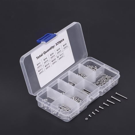Kit de 320 vis à métaux M2 pour ordinateur portable/disque dur/clavier/téléphone portable/ordinateur (1/5)