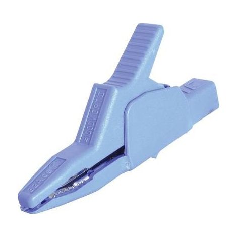 Hirschmann Test & Measurement AK 2 B 2540 I bl Morsetto a clip/coccodrillo isolato Connettore 4 mm CAT II 1000 V Blu