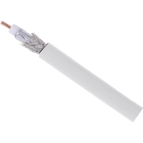 Câble coaxial intérieur blanc