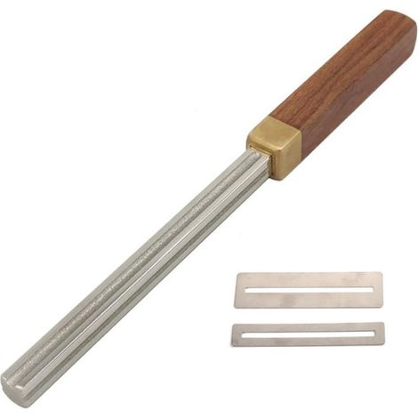 Lime à frettes pour guitare avec feuille de protection pour le manche (1/5)