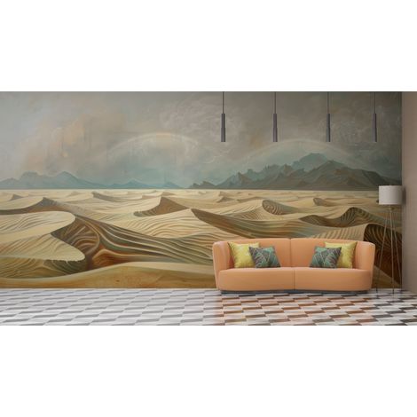 Papier peint déserts - dunes de sable doré - 150 x 250 cm (1/2)