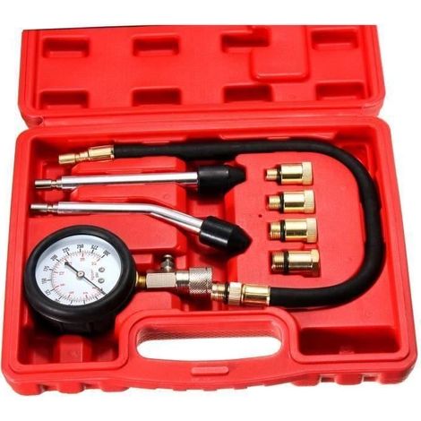 Diagnosewerkzeugsatz für Benzinmotoren: Kompressionsprüfer, Manometer und Manometer (Fe57722) (1/2)