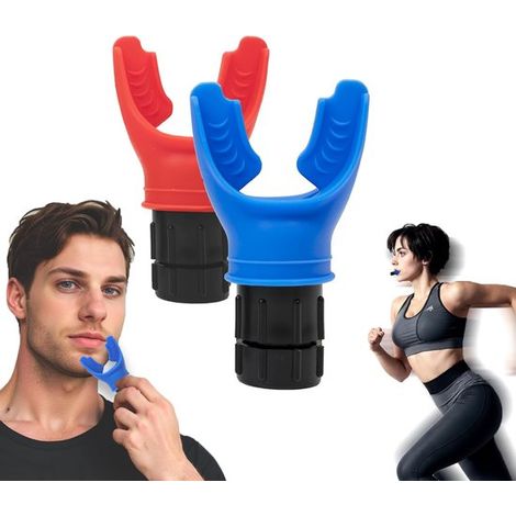 Confezione da 2 rulli per allenamento portatili con resistenza regolabile - per corsa, ciclismo, nuoto, attività all'aperto e allenamento sportivo (rosso + blu) (1/5)