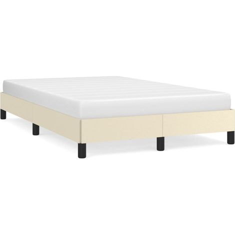 Lit double,Lit adulte,Cadre de lit Crème 120x200 cm Similicuir CFW2755782 (1/5)