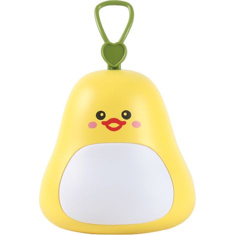 Veilleuse poire rechargeable par USB, 3 niveaux de luminosité, lampe de bureau décorative mignonne pour chambre d'enfant, chambre d'étudiant, dortoir, jaune (1/5)