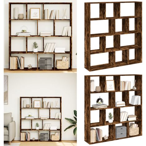 vidaXL Bücherregal Räuchereiche 132x29x141,5 cm Holzwerkstoff (1/5)