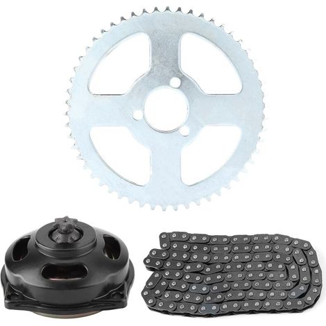 Système d'entraînement T8F Chaîne et boîte de vitesses 6T et kit de pignon arrière pour mini moto 47cc 49cc (1/5)
