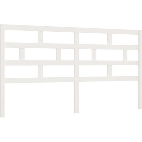 Cabecero accesorio para dormir mueble dormitorio 206 x 4 x 100 cm madera de pino blanco TDL0203720