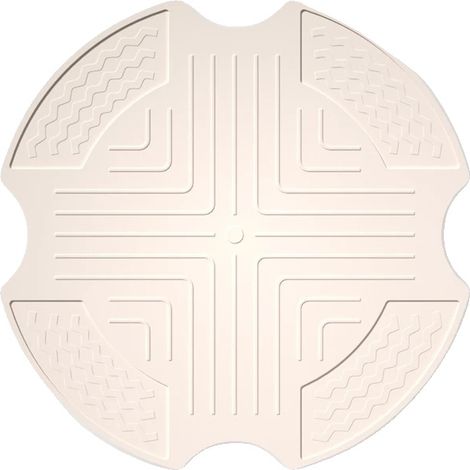 Rejilla para freidora de aire, silicona resistente al calor, fácil de limpiar, blanca, 26 cm (1/2)