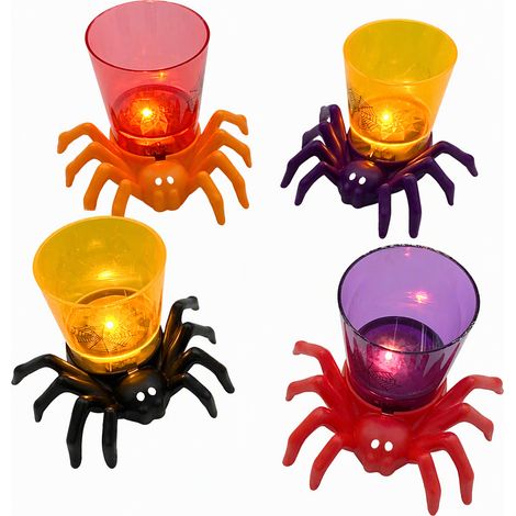 Veilleuse LED motif araignée Halloween pour décorer la maison (1/5)