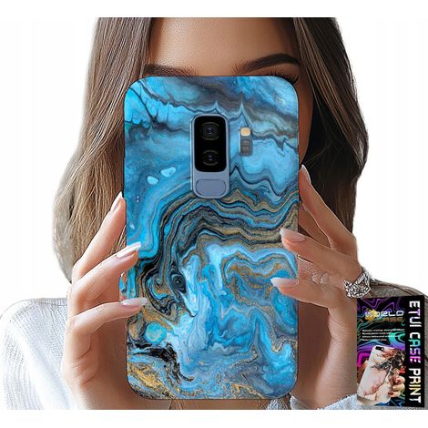 Custodia per Samsung Galaxy S9 Plus - motivo marmorizzato + pellicola protettiva (1/5)