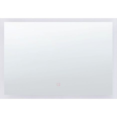 LED-Badezimmer-Spiegel ADOUR 80 cm 60 cm Silber