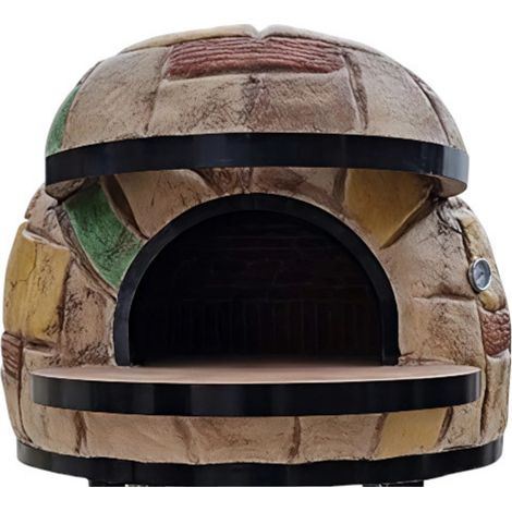 Forno legna artigianale linea rustico rivestimento mosaico alta resistenza misura Ø 100 cm - confezione 1