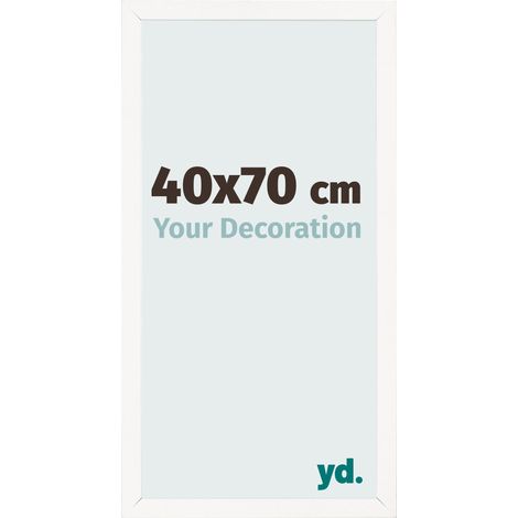 yd. - Cadre photo 40x70 - Blanc Brillant - MDF - Bologna