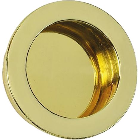 MANIGLIA TONDA PER PORTE SCORREVOLI Ã 40 mm - cromo satinato