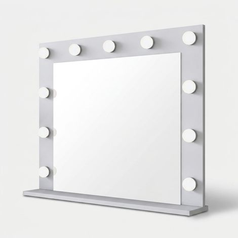 Specchio decorativo da parete con mensola Ignis (1/4)