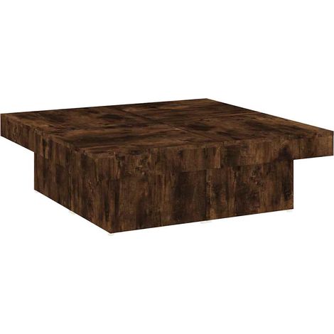 Couchtisch Raucheiche 90x90x28 cm Ingenieurholz