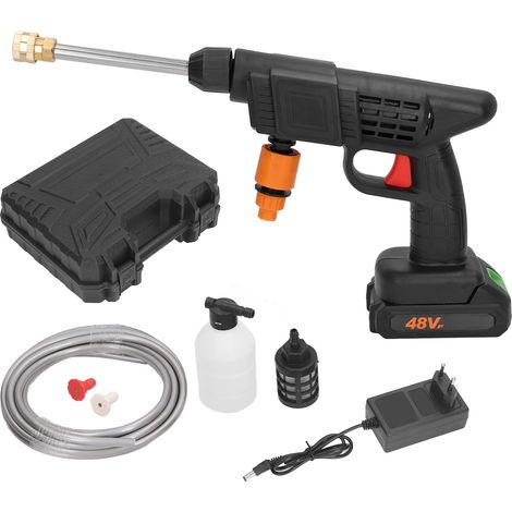 Jeffergarden Hidrolimpiadora inalámbrica de 90 bares, alcance de 3-5 m, 400 W, portátil, a batería, 100-240 V