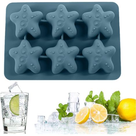 2 Bacs à glaçons, pierre, silicone, empilable, avec couvercle, pour whisky, cocktails, boissons (1/5)
