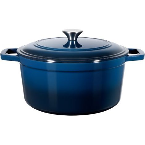 Cocotte en fonte 5 - 68 L marmite émaillée avec couvercle et deux (1/5)
