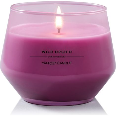 Bougie parfumée Studio  Bougie moyenne Orchidée sauvage  Bougie longue durée : 40 à 65 heures de combustion  Cadeau pour femme, pour mère, de marriage et plus (1/5)