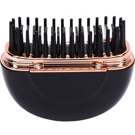 Brosse à Lisser les Cheveux Fil, Outil de Coiffure Multifonctionnel Rechargeable à Chauffage Rapide avec 3 Réglages de Température (BLACK) (1/5)