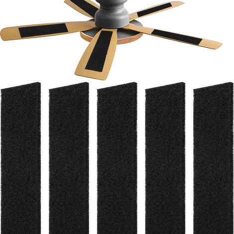 Lot de 5 filtres universels pour ventilateur de plafond, anti-odeurs, adaptés à la maison, la chambre, la cuisine et le bureau.