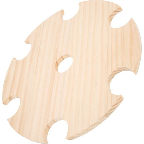 Porte-bouteille en bois pour 6 verres à vin avec séchoir intégré (1/5)