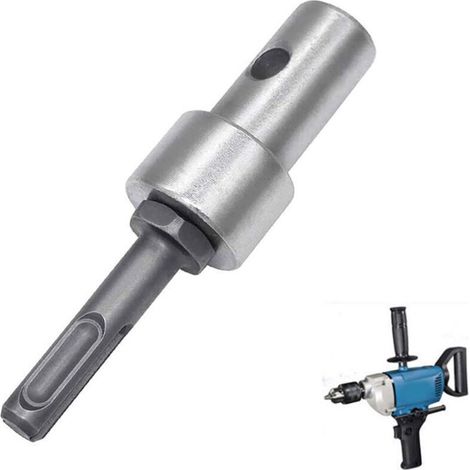 Auger drill adapter, keyless ice auger adapter, 1/2" drill chuck adapter, M13 x 15 mm round shank A (1/5)