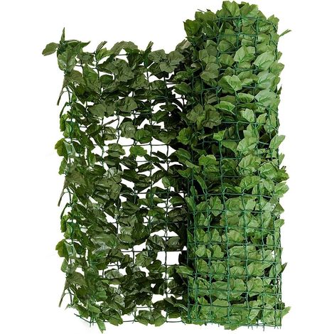 COSTWAY Siepe Artificiale con Foglie Edera Sintetica per Balcone Recinzioni Ringhiere Giardino (150 x 240 cm) (1/5)