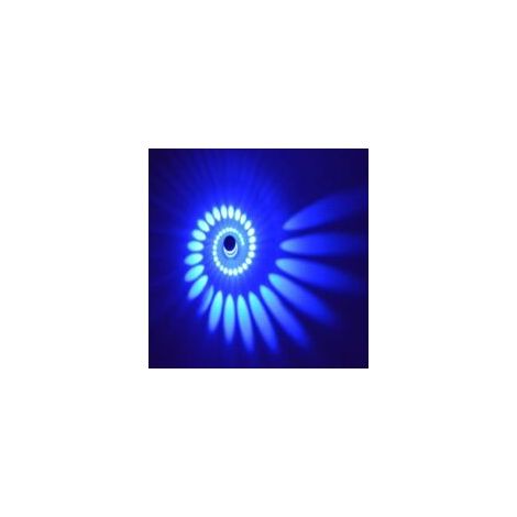 Applique da parete a LED da 3W, applique da parete in alluminio, applique da parete moderna, luce blu - Crezuo