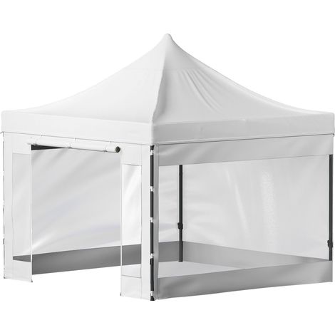 304,8 x 304,8 cm Gartenzelt, schnell aufzubauender Unterstand mit abnehmbaren Wänden, Rolltasche, UV-beständig und wasserdicht, ideal für Partys und den Garten. (1/5)