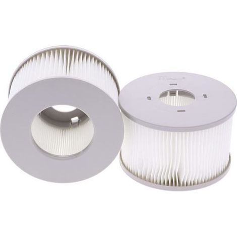 Lot de 2 filtres pour spa gonflable MSPA - Nouvelle génération - Rond - Adulte (1/2)