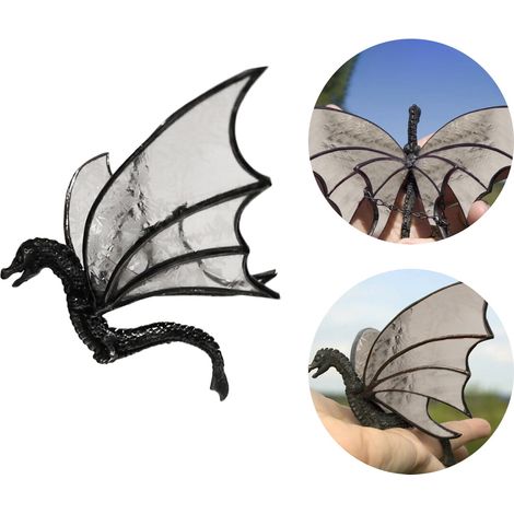 Dragon - Suncatcher En Verre Coloré - Suspension Pour Fenêtre - Décoration Intérieure Et Extérieure - 1 Pièce (1/3)