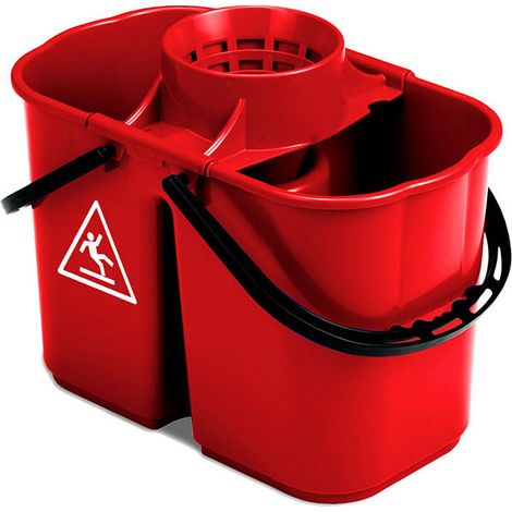 Secchio per mocio industriale Fox doppio da 8+6 Lt.